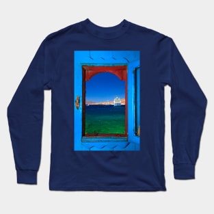 Window to the Aegean - Mykonos island Long Sleeve T-Shirt